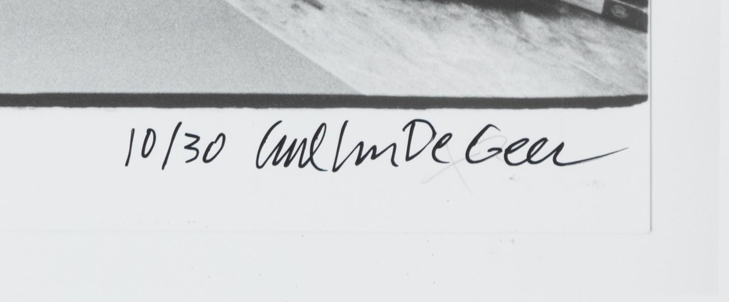 Carl Johan De Geer, fotografi, signerat 10/30.