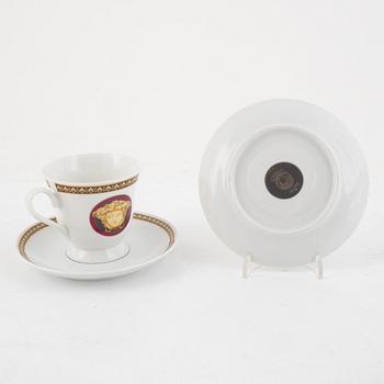 A 63-piece porcelain coffee and dinner service, "Medusa, Rosenthal for Versace.