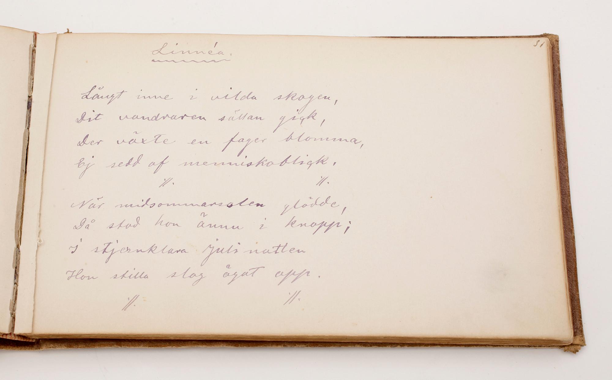 ALBUM MED TECKNINGAR, bla 2 st av Carl Larsson, Carl Skånberg, Fritz Thaulow, Per Ekström. Mest 1870 och 1880-tal.