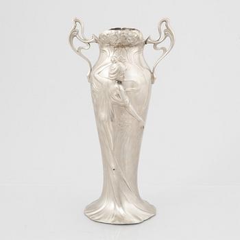 An Art Nouvaeu vase, WMF (Württembergische Metallwarenfabrik), Germany, early 20th Century.