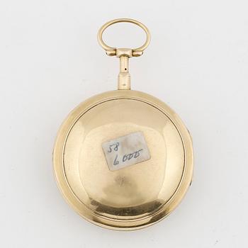 HERRFICKUR, guld 18K, Augustin Bourdillon, verksam 1761-99 i Stockholm, verket numrerat 1320. Vikt ca 137 gram.