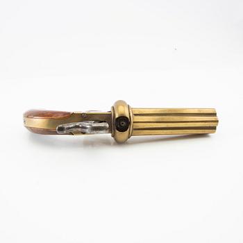 Percussion revolver by Johan Engholm, known as Smålänning / Pepperbox.