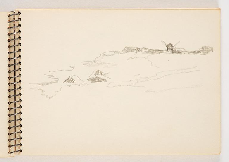 Lotte Laserstein, 1 skissblock med ca 14 teckningar varav 1 signerad.