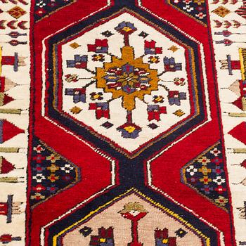 An oriental runner  possilby Anatolia, around 397 x 70 cm.