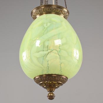 TAKAMPEL, sekelskiftet 1800/1900. Total höjd ca 67 cm.