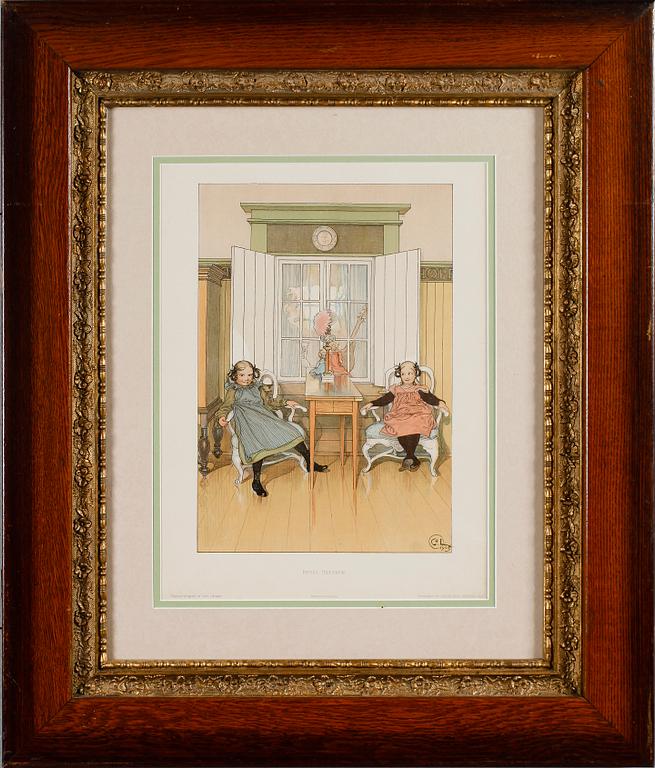 CARL LARSSON, färglitografi, för Föreningen för Grafisk Konst 1905.