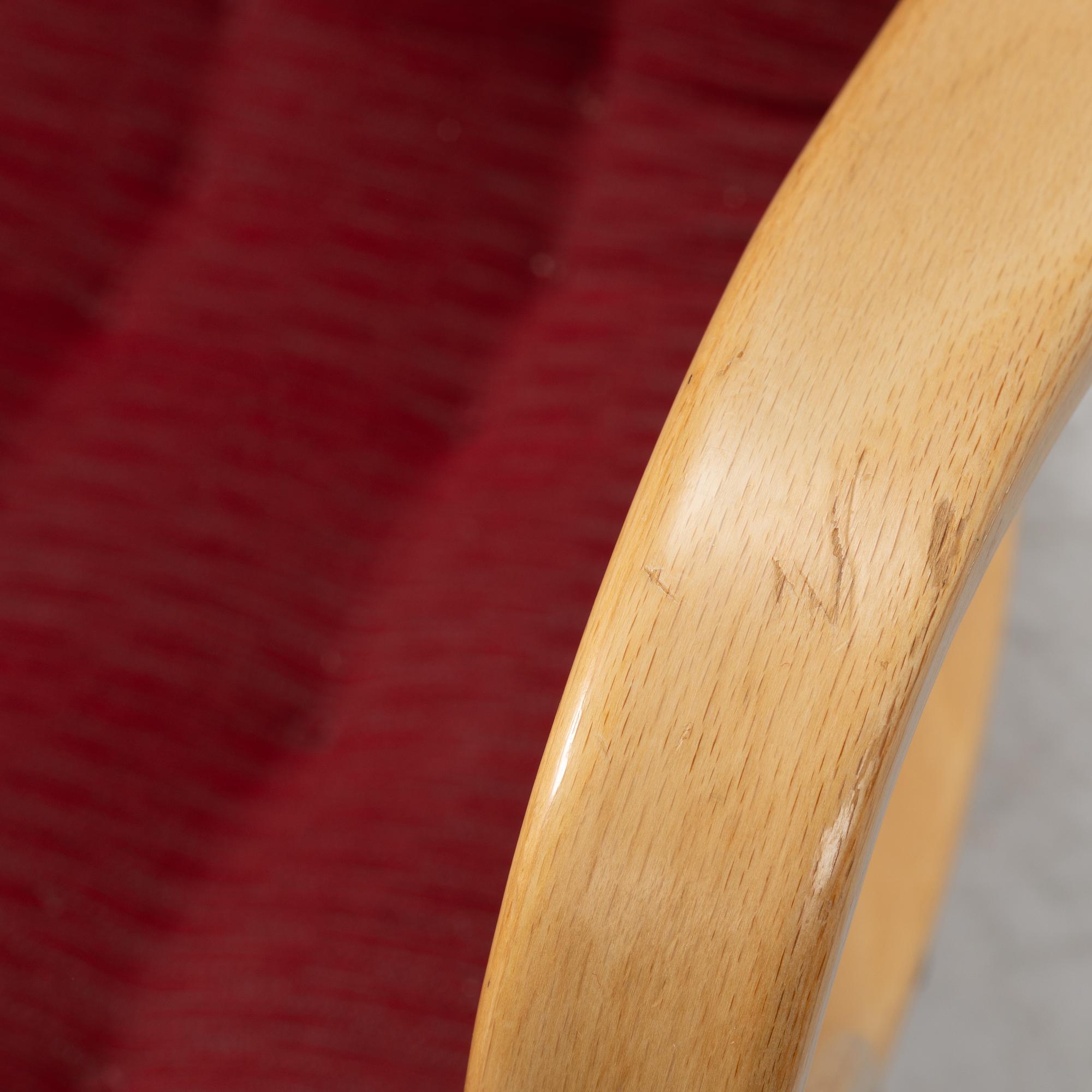 Bruno Mathsson, a pair of "Eva" armchairs, Bruno Mathsson International, second half of the 20th century.