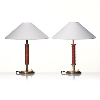 Nordiska Kompaniet, a pair of table lamps, model "31045", Sweden, 1940-50s.