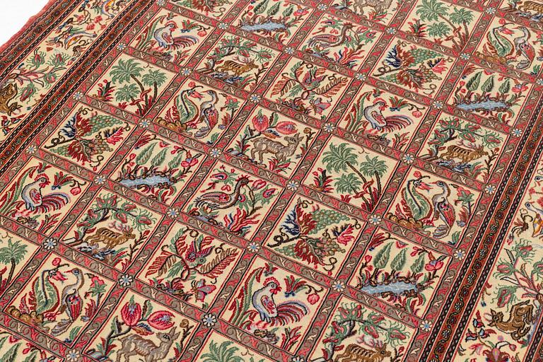 A rug, Ghom, circa 200 x 137 cm.