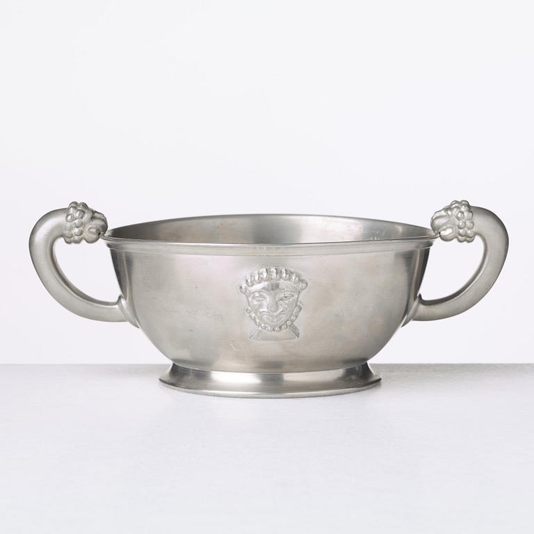 Anna Petrus, skål med hänklar, tenn, Firma Svenskt Tenn, Stockholm 1931.