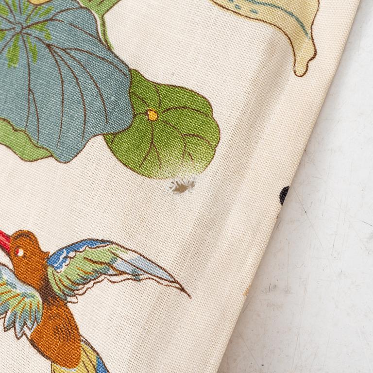 Curtains, a pair, linen, "Nympheus", G.P. & J Baker, England.