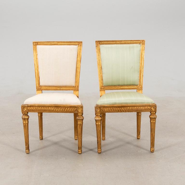 Chairs, 6 late Gustavian, circa 1800.