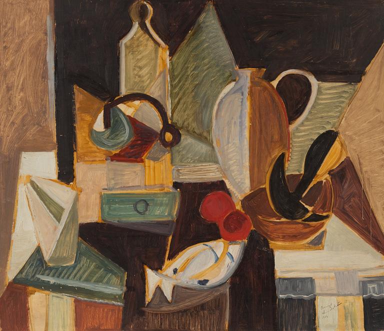 Bengt Lindström, oil on panel, signed and dated 1950.