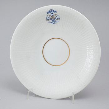 SERVIS, 119 delar, "Swedish Grace" med monogram, porslin, Rörstrand, 1900-tal.