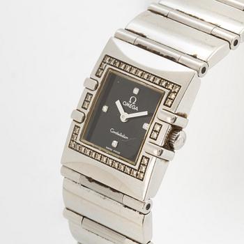 Omega, Constellation, Quadra, wristwatch, 19 x 24 mm.