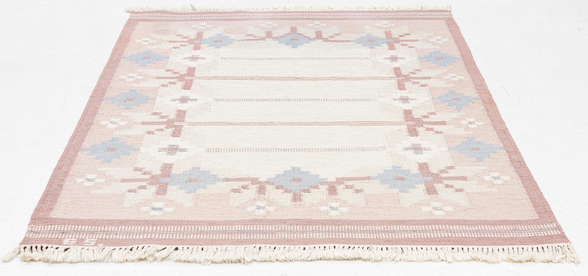 Matta, rölakan, signerad ES, ca 200 x 140 cm.