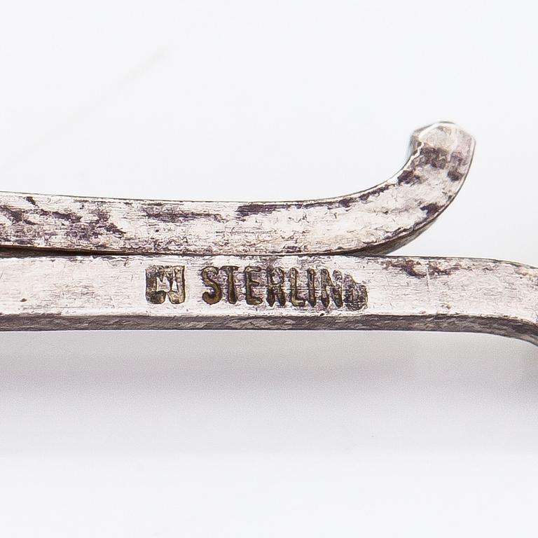 Björn Weckström, a sterling silver and acrylic nacklace 'Iguana' for Lapponia 1974.