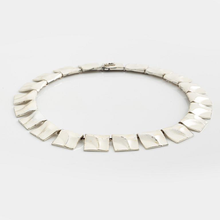 Björn Weckström, collier, "Galaktiska toppar" silver Lapponia 1983.