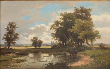 Anton Pick, (H. Moser), Watering the corn.