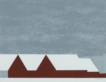 Philip von Schantz, "Vintertak I" (Grafikens hus, Mariefred).