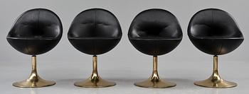 STOLAR, 4 st, "Venus", Johansson Design, 1900-talets andra hälft.