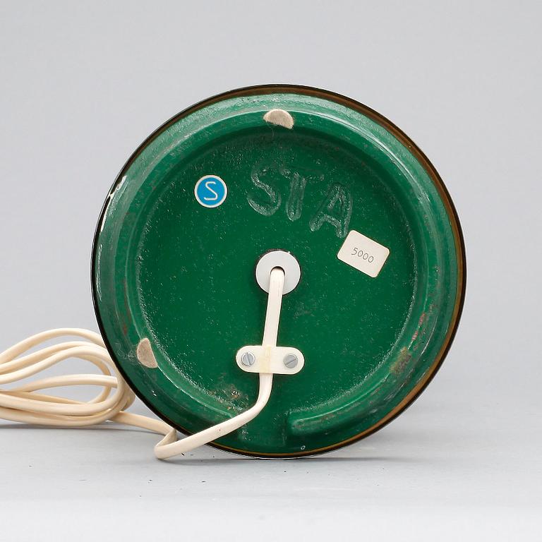 BORDSLAMPA, AB Stilarmatur, Tranås, omkring 1970.