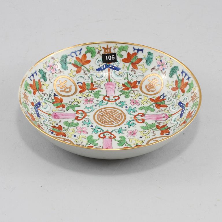 FAT, porslin, Kina, troligen 1800-tal.