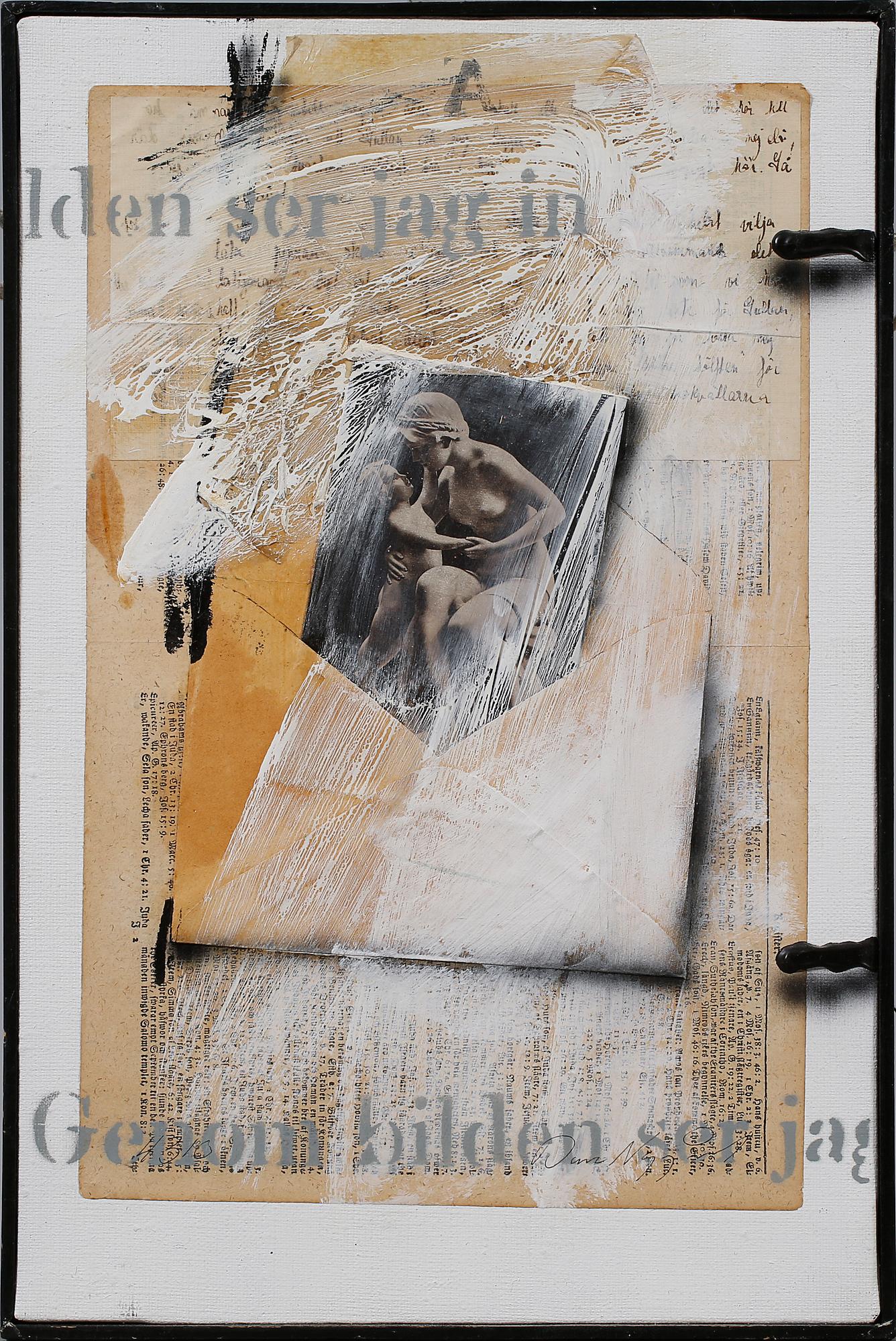 DAN NYGÅRDS, collage/blandteknik, signerad.