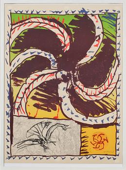 Pierre Alechinsky · PIERRE ALECHINSKY, litografi, signerad och numrerad.