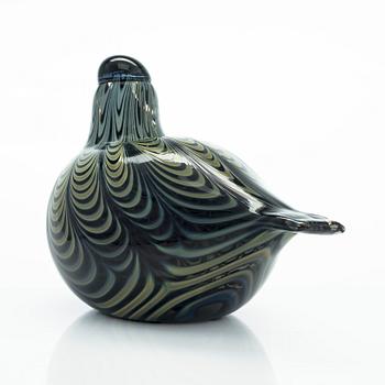 Oiva Toikka, A glass bird, 'Jänkätirri', signed O. Toikka Nuutajärvi.