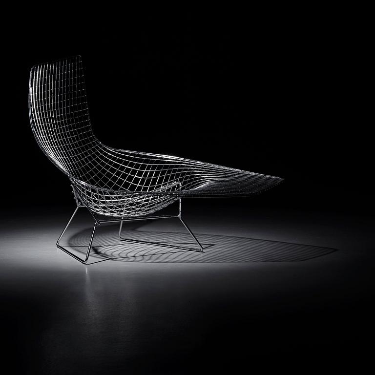 A Harry Bertoia 'Asymmetric Chaise', Knoll International.