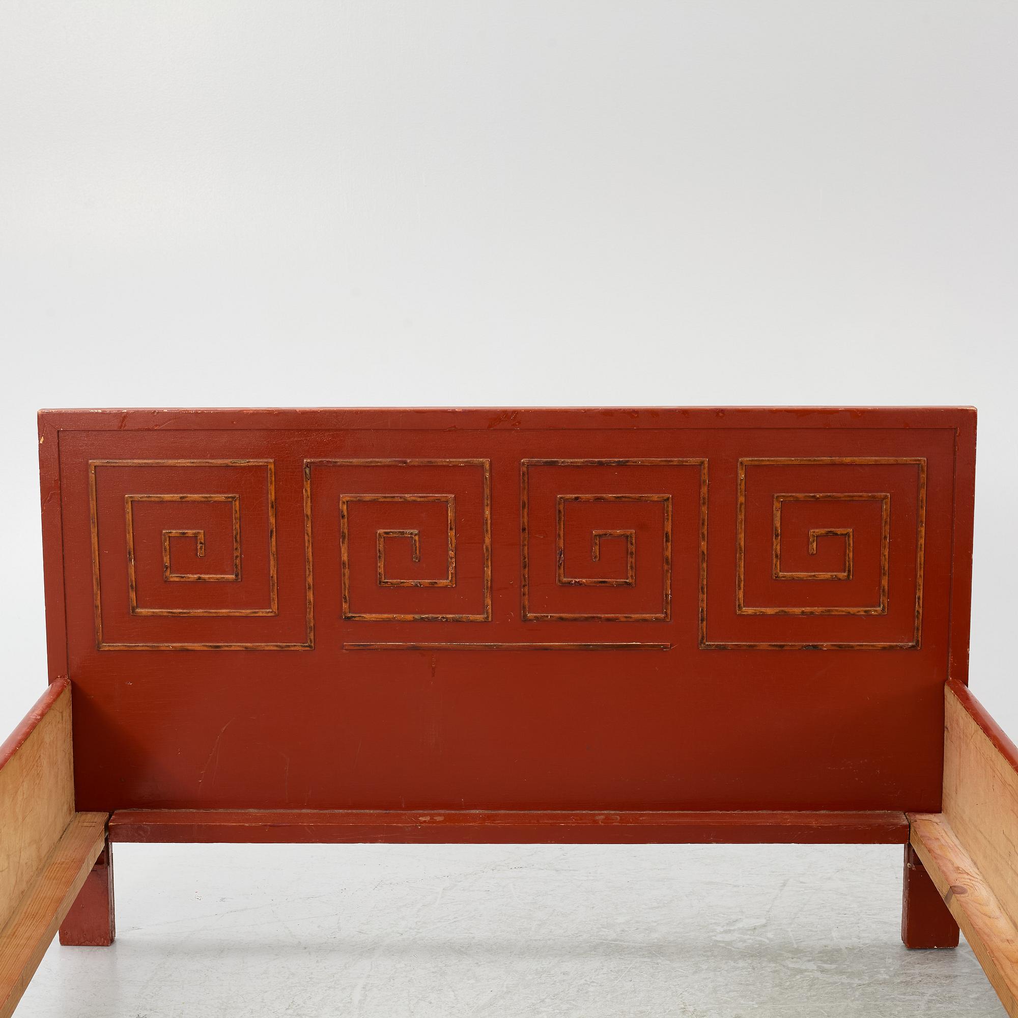 Axel Einar Hjorth, a pair of "Åbo" bed frames, Nordiska Kompaniet, Swedish Grace, 1920s-30s.