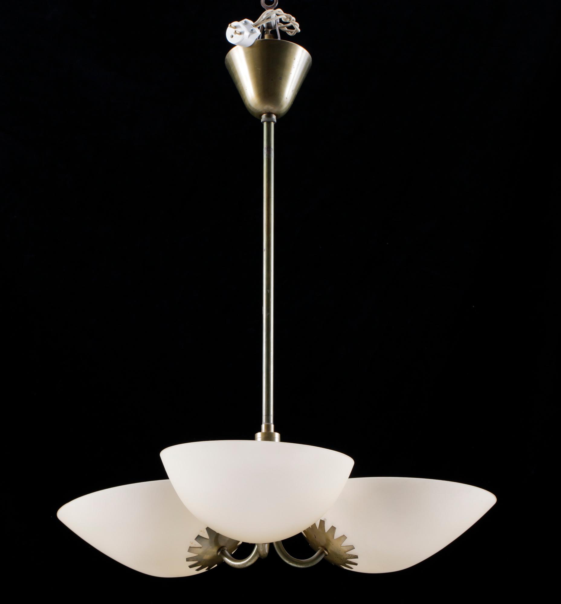 TAKLAMPA, art deco, 1930/40-tal. H 70.