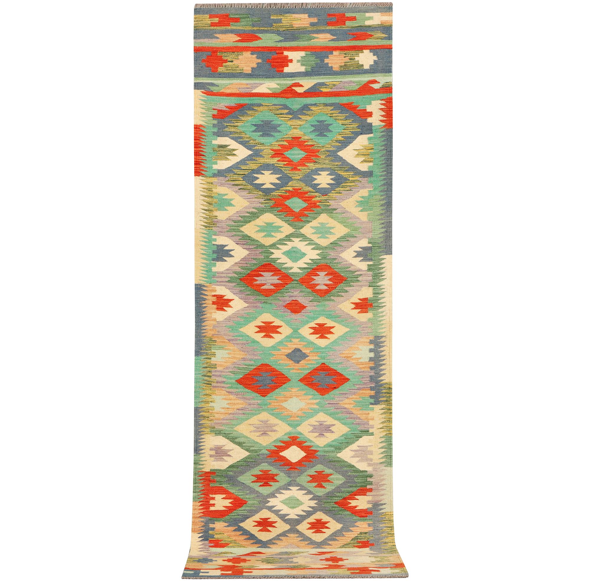 Gallerimatta, Afghansk Kelim, ca 292 x 83 cm.