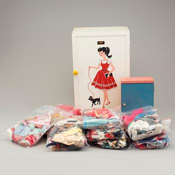 a big lot of assorted Barbie clothes and accessories, Mattel and others, 1960's.