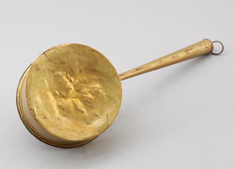 LJUSSTAKE, mässing, tidigt 1800-tal.