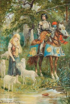 39. Jenny Nyström, The knight and the shepherdess.