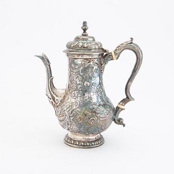 Kaffekanna silver London 1750.