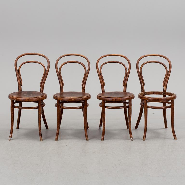 STOLAR, 3 st, märkta Thonet, 1900-talets början.