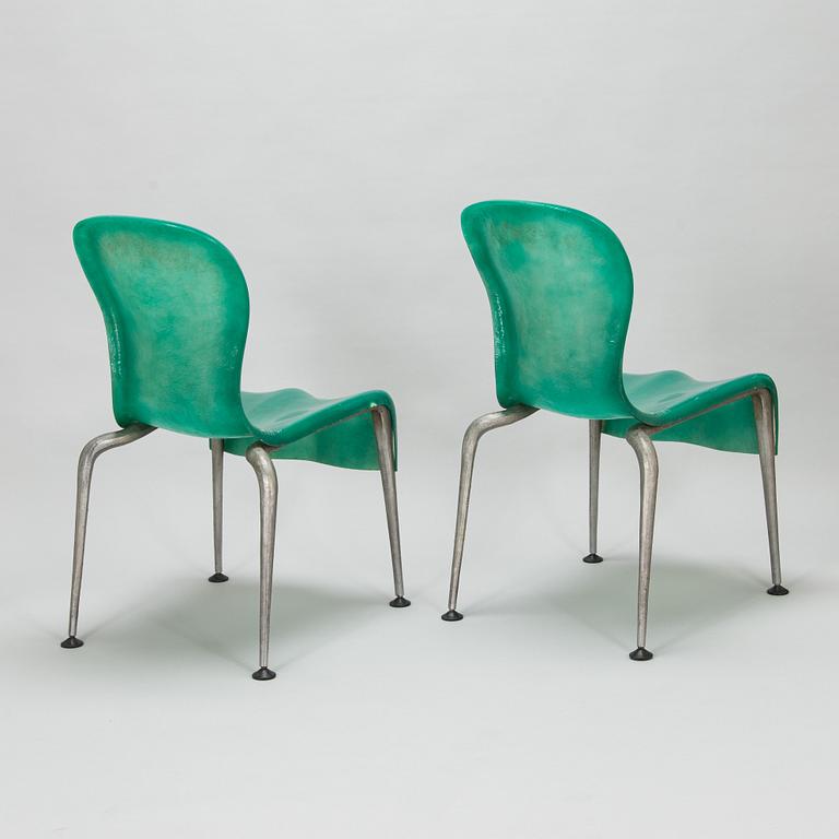 Steven Holl, a pair of 'Kiasma chairs'. Design year 1996-98.