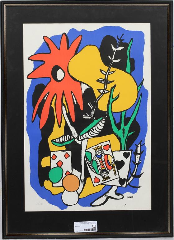 FERNAND LEGER, färglitografi. Sign i plåten samt stämpelsign o numr 1/300.