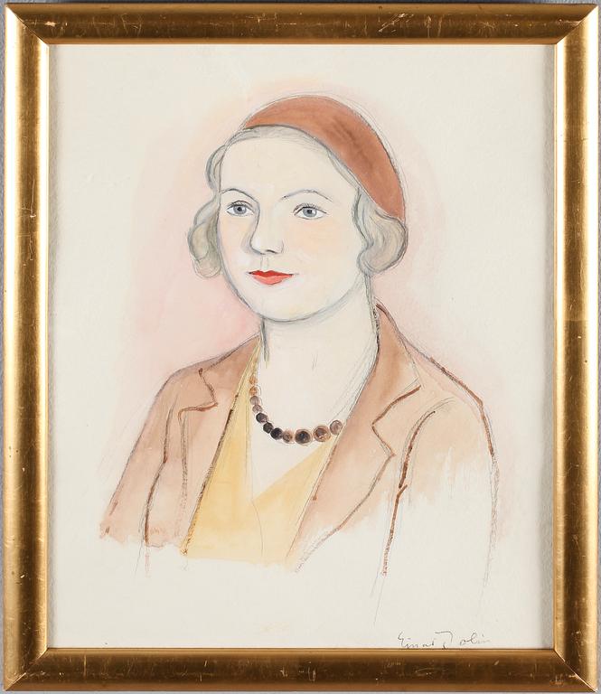 EINAR JOLIN, blandteknik, signerad.