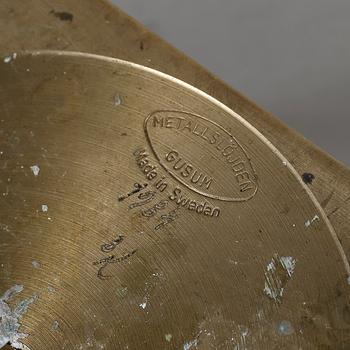 KANDELABRAR, ett par, mässing, Gusum, 1900-tal.