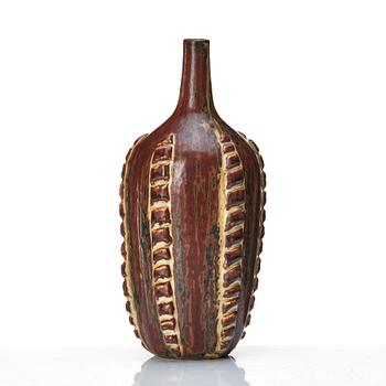 Axel Salto, a stoneware 'sung' glazed stoneware vase, Royal Copenhagen, Danmark 1985-89, model 21491.