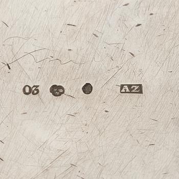 A Swedish silver box, mark of Adolf Zethelius, Stockholm 1820.