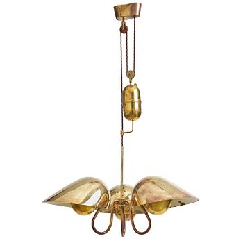 190. Carl-Axel Acking, a ceiling lamp model "958", Bröderna Malmströms Metallvarufabrik, Malmö, 1940s.