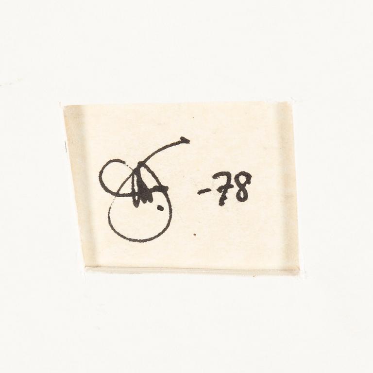 ULF RAHMBERG, blandteknik, monogramsignerad och daterad DEC VIII -78.