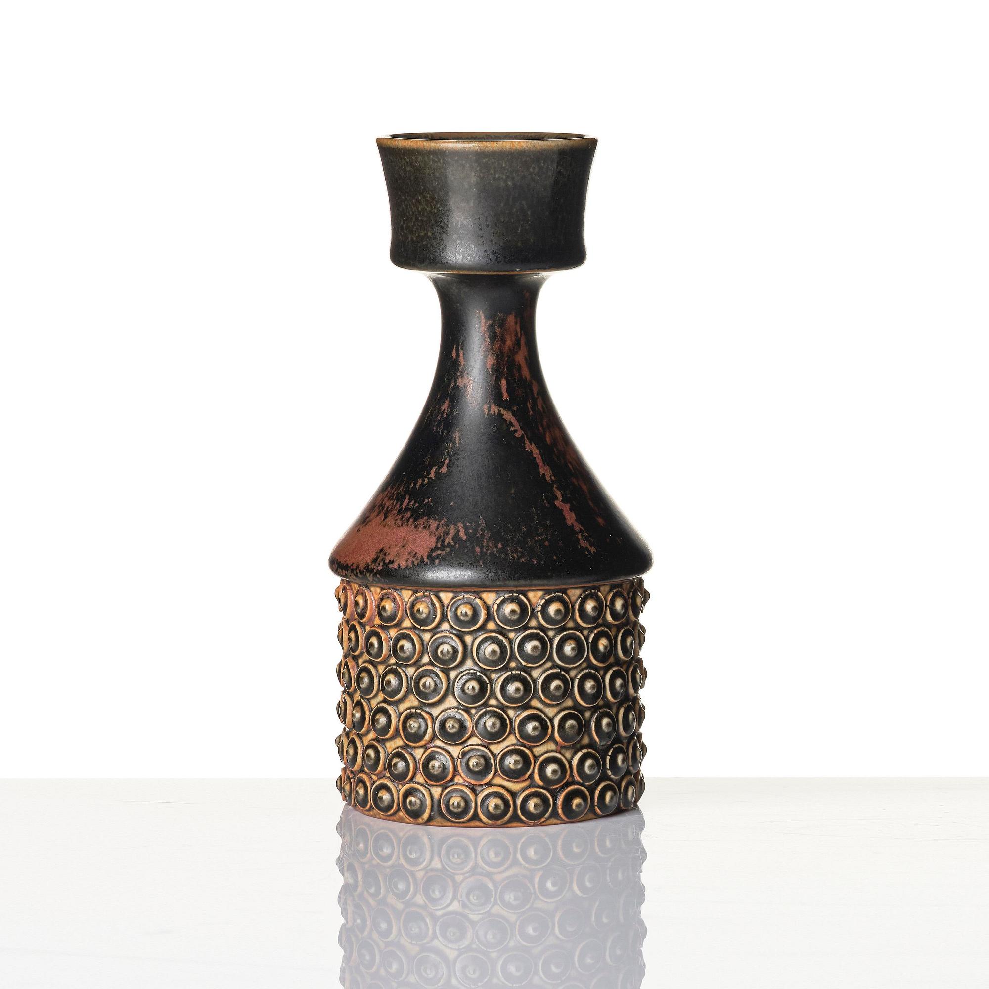 Stig Lindberg, a stoneware vase, Gustavsberg Studio 1967.