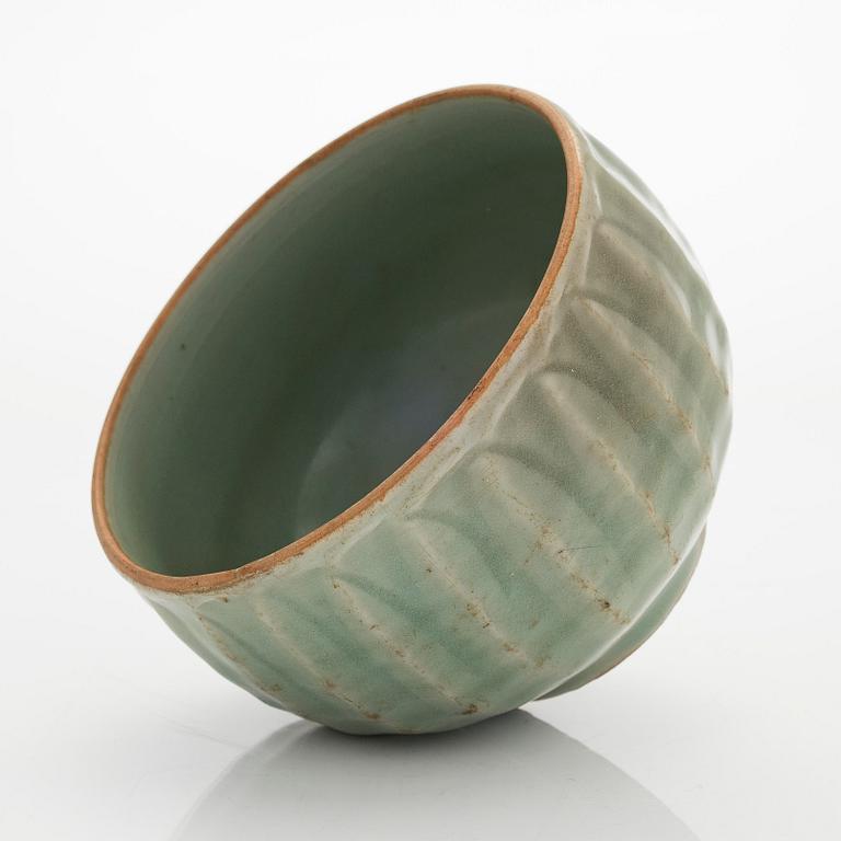 A 'Longquan' celadon-glazed 'lotus' bowl, Southern Song dynasty .