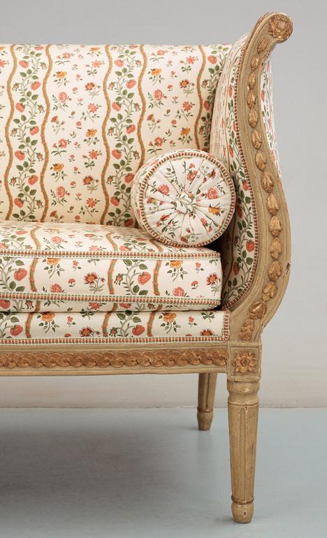 A Gustavian late 18th century sofa.
